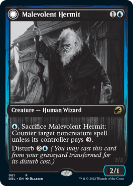 Malevolent Hermit (061) - Innistrad: Double Feature