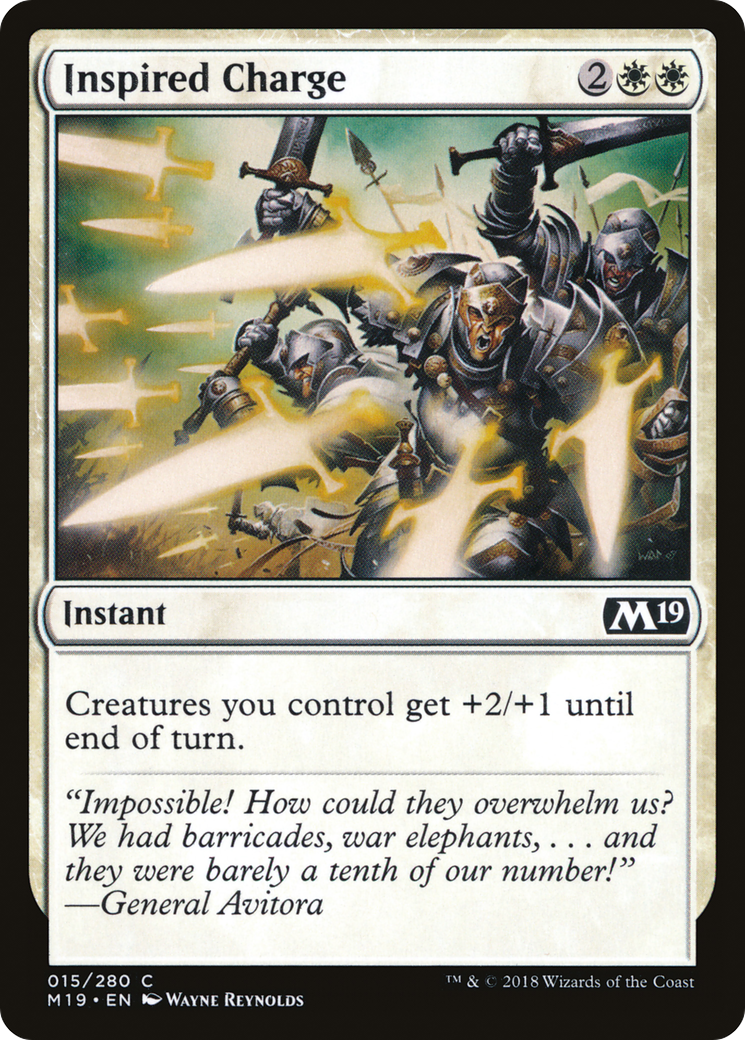 Inspired Charge (015) Foil - Core Set 2019