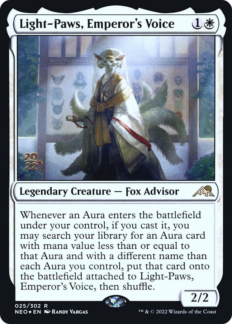 Light-Paws, Emperor's Voice (25s) Foil - Kamigawa: Neon Dynasty Promos