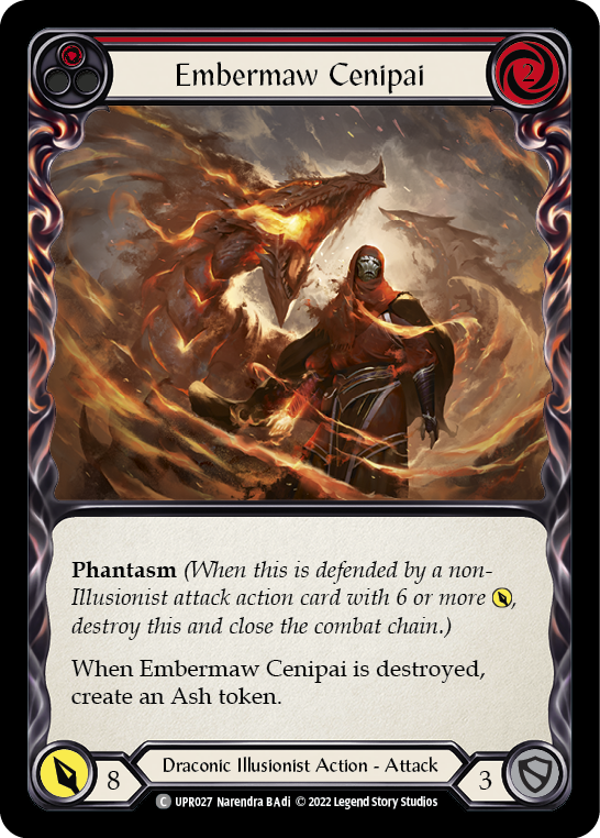 Embermaw Cenipai (Red) [UPR027] (Uprising)  Rainbow Foil | Silver Goblin