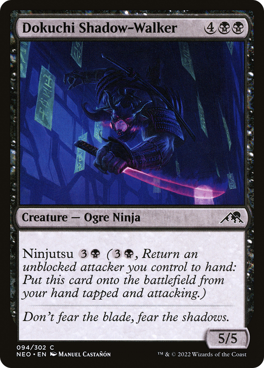 Dokuchi Shadow-Walker (094) Foil - Kamigawa: Neon Dynasty