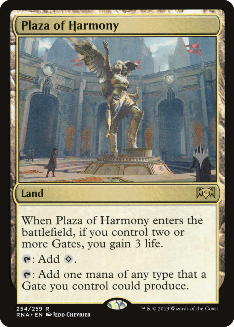 Plaza of Harmony (254p) - Ravnica Allegiance Promos