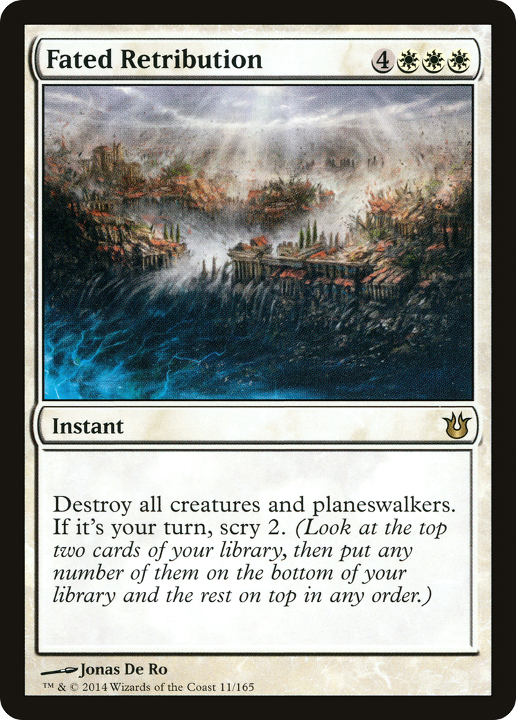 Fated Retribution (011) Foil - Born of the Gods