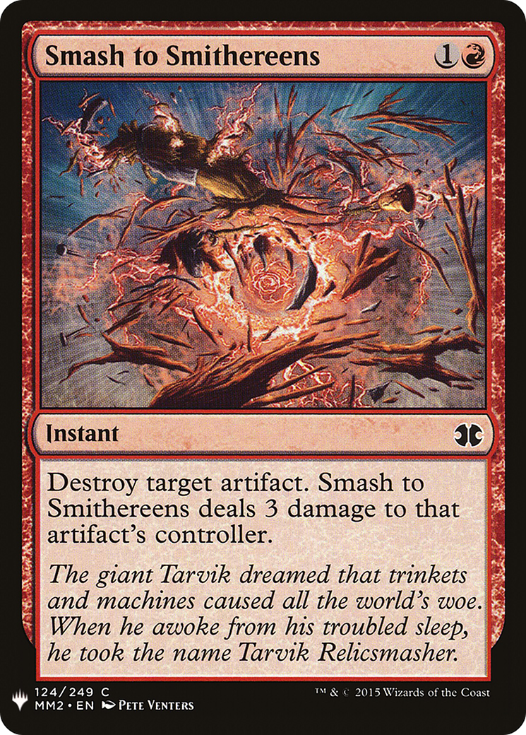 Smash to Smithereens (MM2-124) - The List