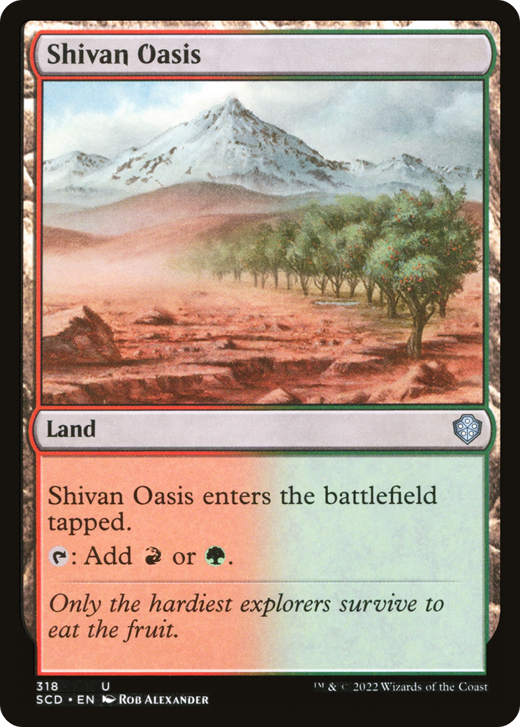 Shivan Oasis (318) - Starter Commander Decks