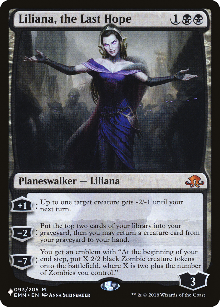 Liliana, the Last Hope (EMN-93) - The List