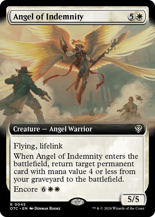Angel of Indemnity (Extended Art) (045) - Outlaws of Thunder Junction Commander