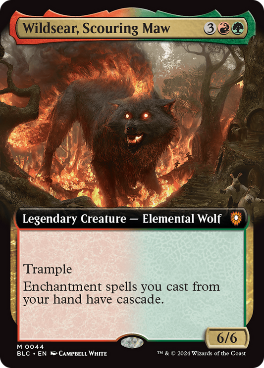 Wildsear, Scouring Maw (Extended Art) [Bloomburrow Commander] Foil