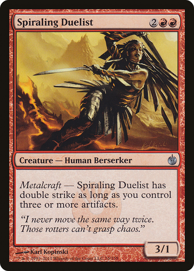 Spiraling Duelist (076) - Mirrodin Besieged