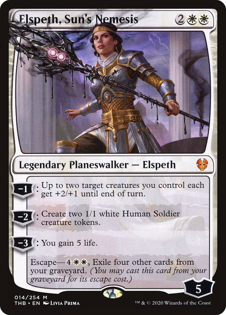 Elspeth, Sun's Nemesis (014) Foil - Theros Beyond Death