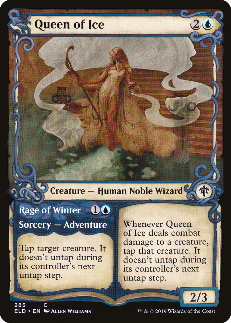 Queen of Ice (Showcase) (285) Foil - Throne of Eldraine