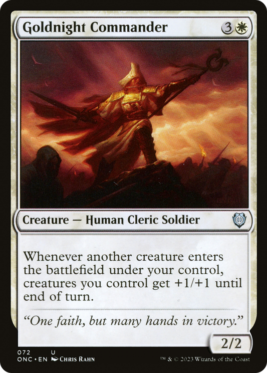 Goldnight Commander (072) - Phyrexia: All Will Be One Commander