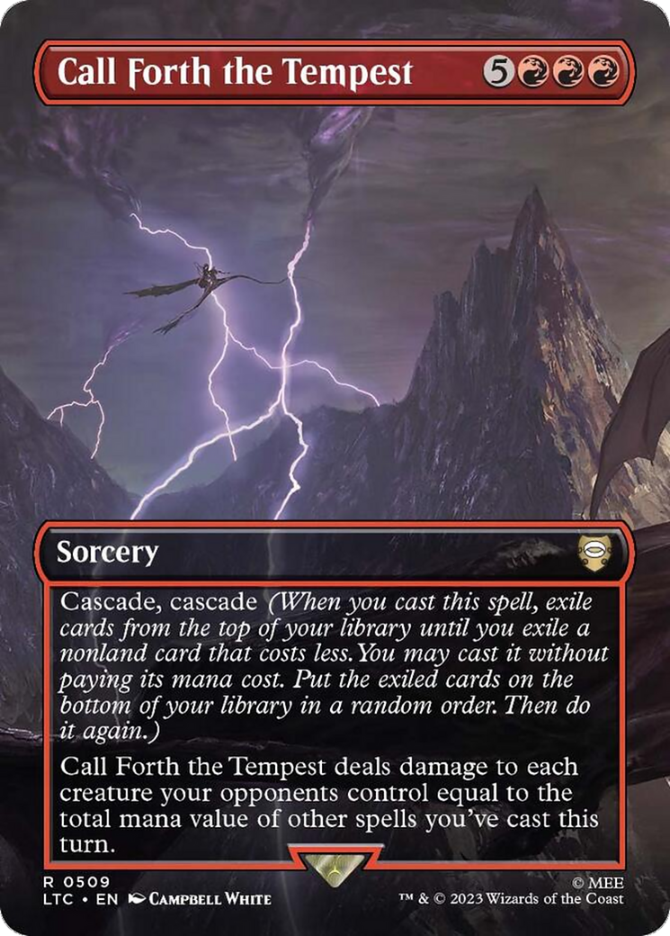 Call Forth the Tempest (Borderless) [The Lord of the Rings: Tales of Middle-Earth Commander] Foil