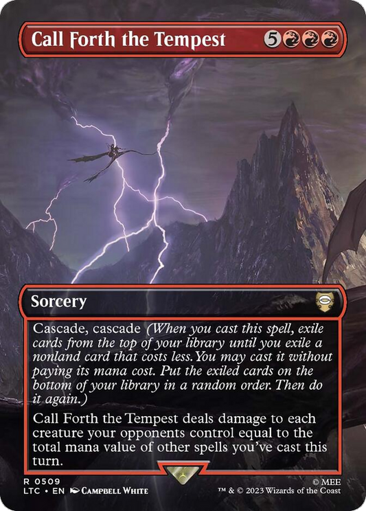 Call Forth the Tempest (Borderless) [The Lord of the Rings: Tales of Middle-Earth Commander] Foil