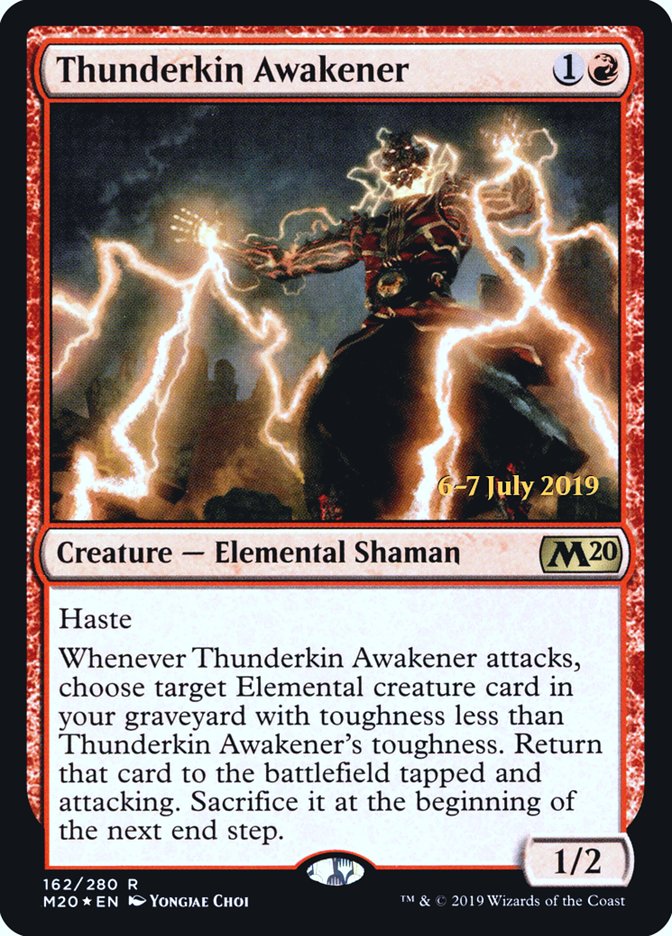 Thunderkin Awakener [Core Set 2020 Prerelease Promos] | Silver Goblin