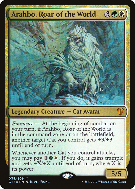 Arahbo, Roar of the World (035) Foil - Commander 2017