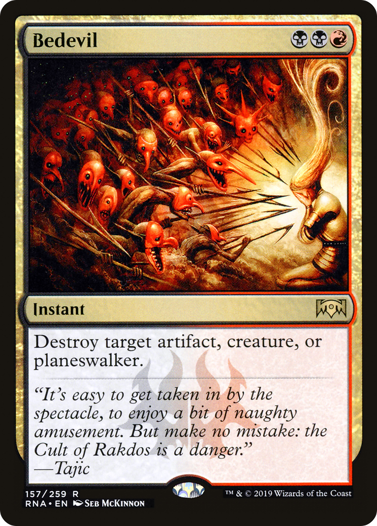 Bedevil (157) Foil - Ravnica Allegiance