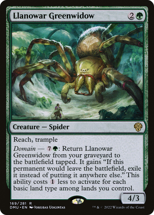 Llanowar Greenwidow [Dominaria United] Foil