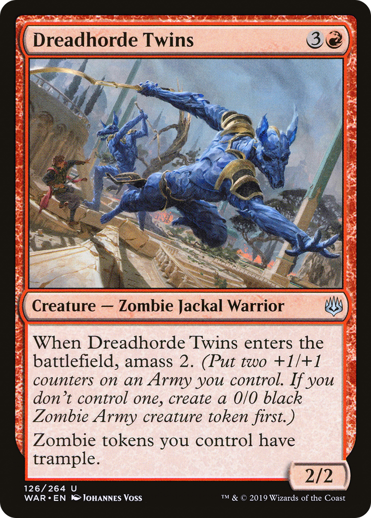 Dreadhorde Twins (126) Foil - War of the Spark