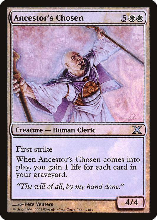 Ancestor's Chosen (01) Foil - Tenth Edition