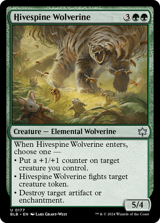 Hivespine Wolverine [Bloomburrow] Foil