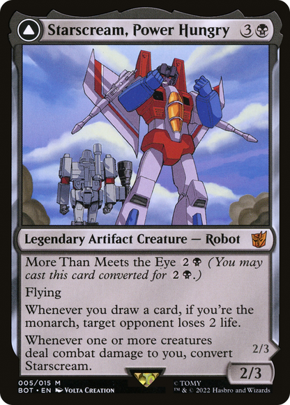 Starscream, Power Hungry (005) Foil - Transformers