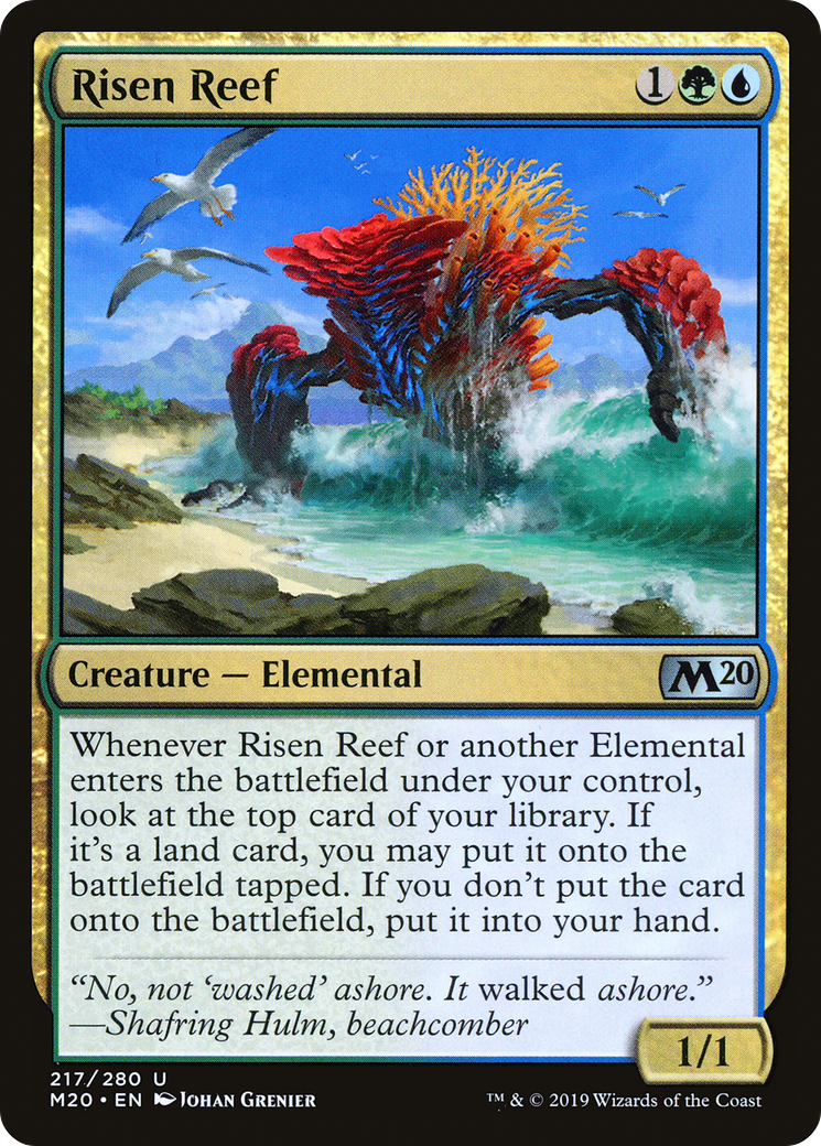 Risen Reef (217) Foil - Core Set 2020