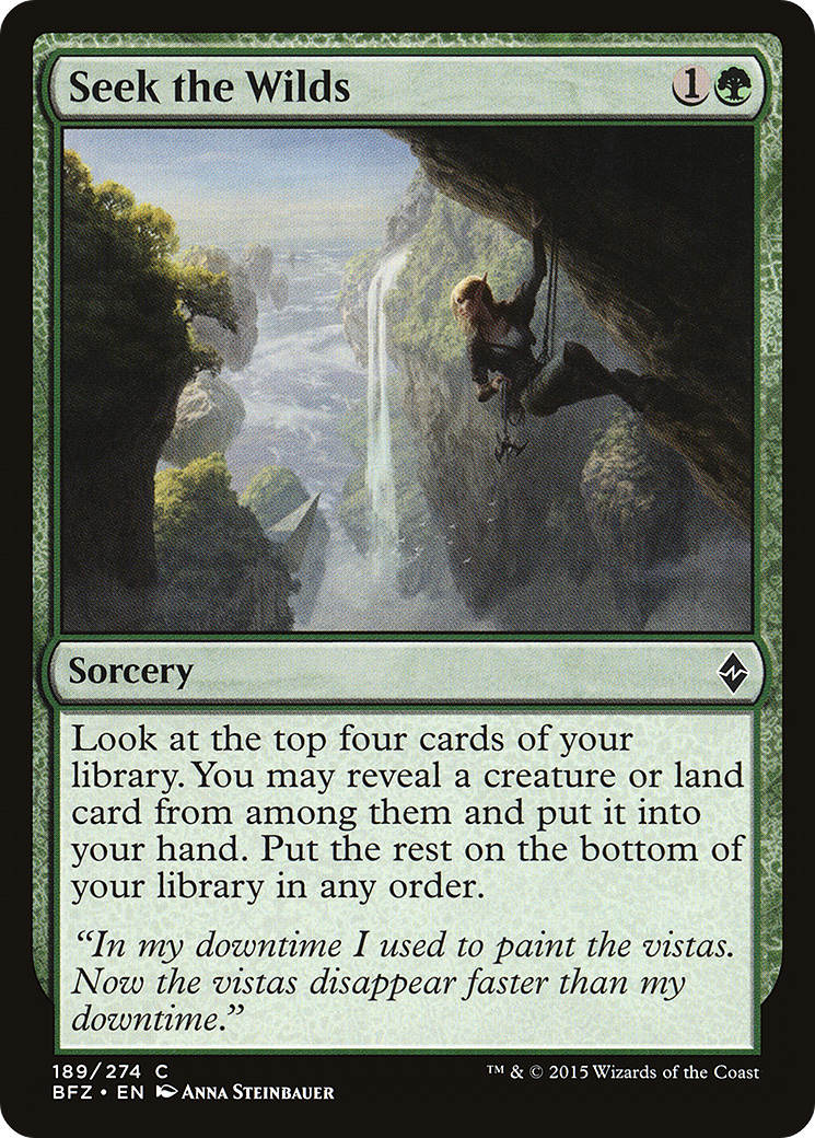 Seek the Wilds (189) - Battle for Zendikar