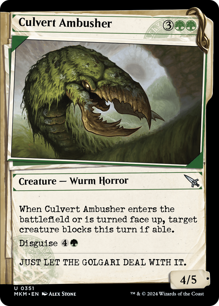 Culvert Ambusher (Showcase) (351) - Murders at Karlov Manor