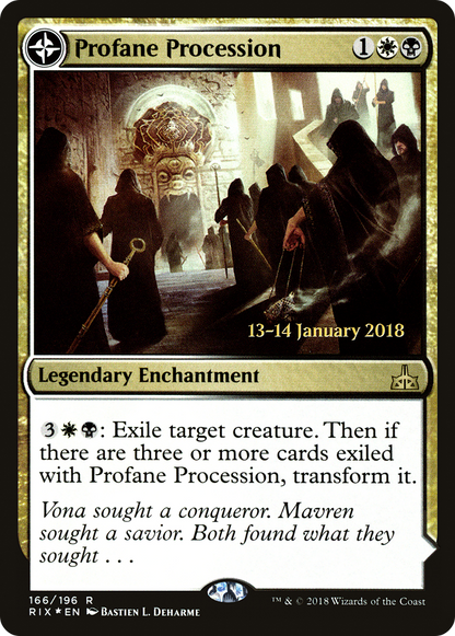 Profane Procession (166) Foil - Rivals of Ixalan Promos