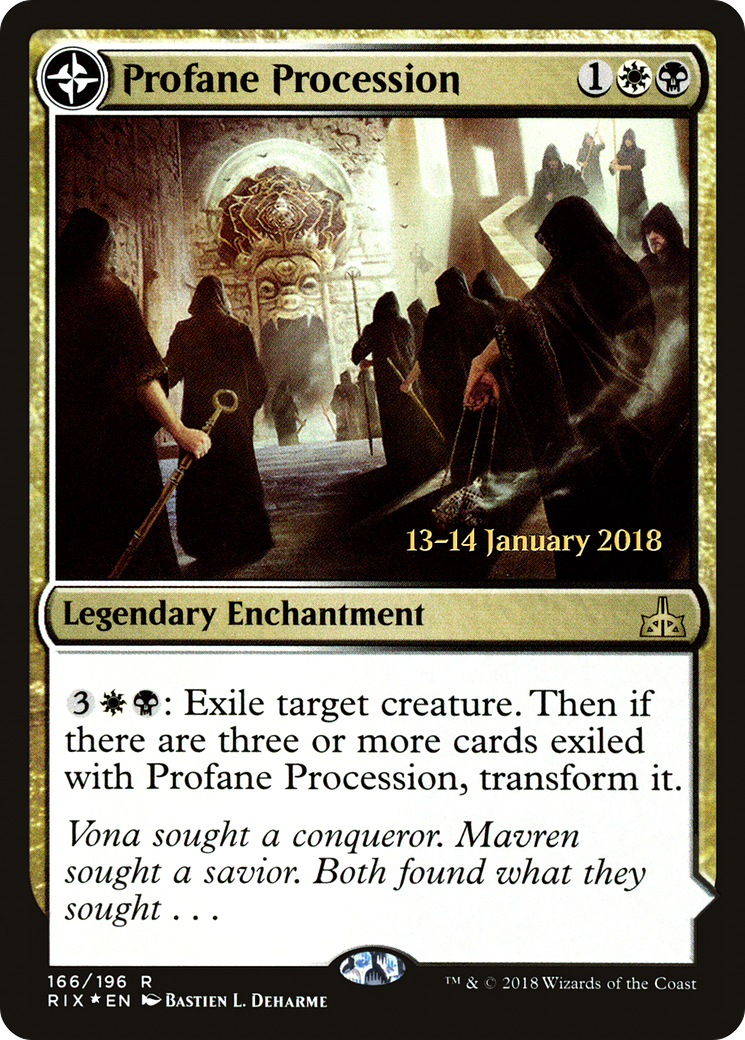 Profane Procession (166) Foil - Rivals of Ixalan Promos