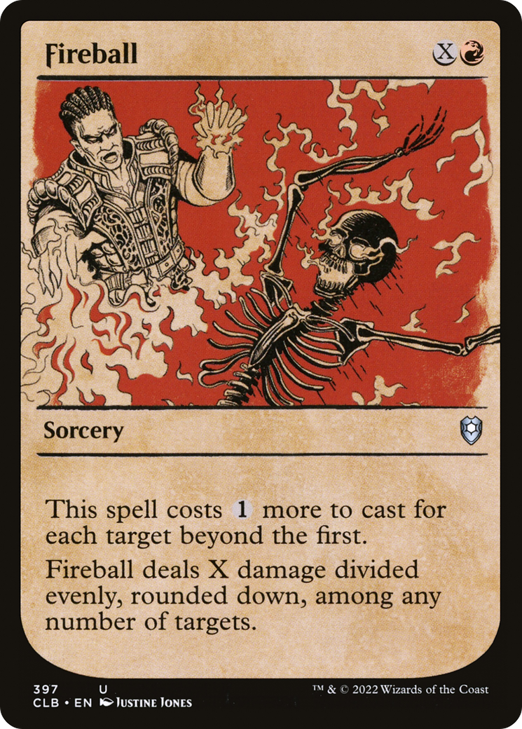 Fireball (Showcase) (397) Foil - Commander Legends: Battle for Baldur's Gate