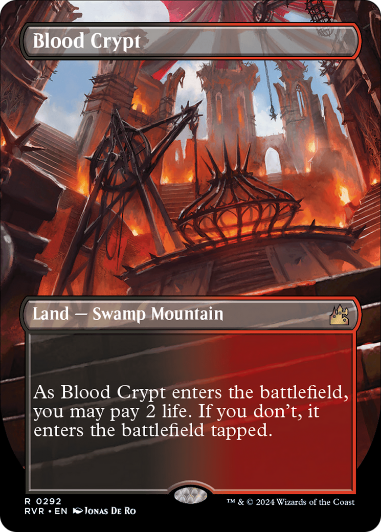 Blood Crypt (Borderless) (292) Foil - Ravnica Remastered