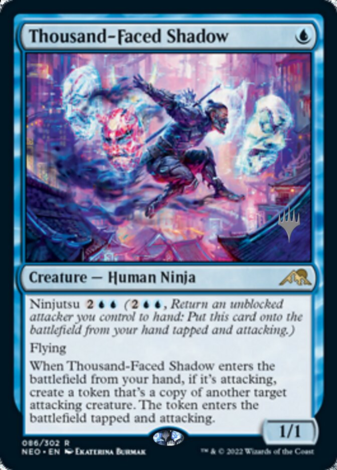 Thousand-Faced Shadow (Promo Pack) [Kamigawa: Neon Dynasty Promos] | Silver Goblin