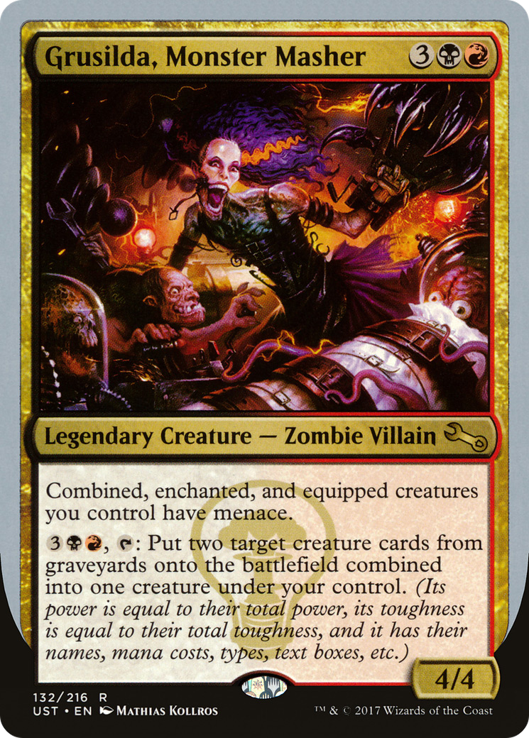 Grusilda, Monster Masher (132) Foil - Unstable