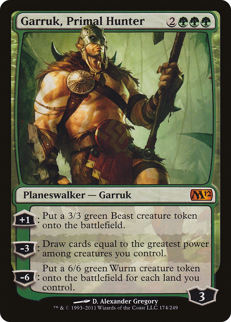 Garruk, Primal Hunter (174) Foil - Magic 2012