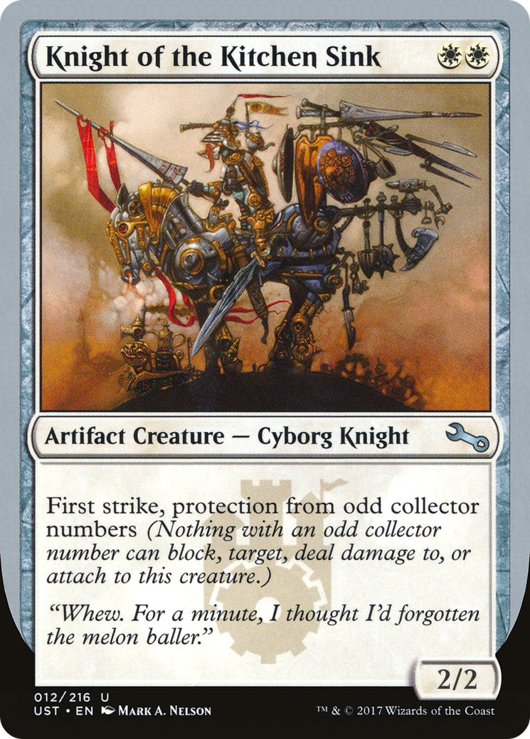 Knight of the Kitchen Sink (12d) Foil - Unstable