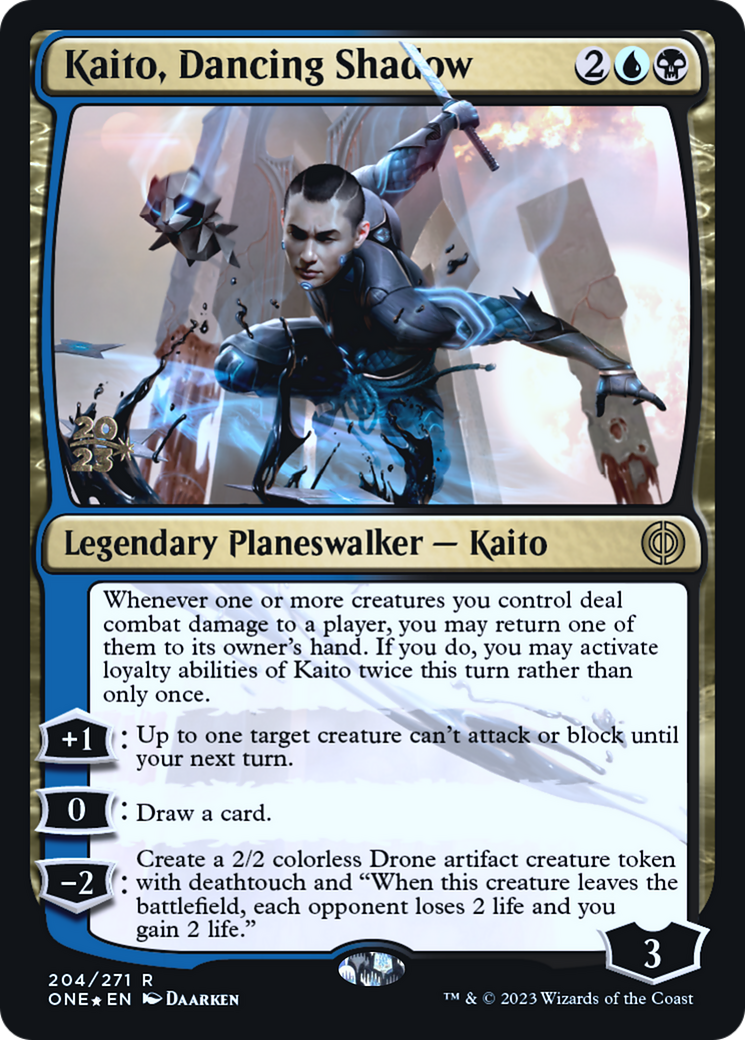Kaito, Dancing Shadow (204) Foil - Phyrexia: All Will Be One Promos