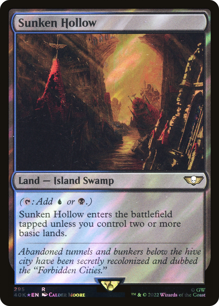 Sunken Hollow (295) Surge Foil - Warhammer 40,000 Commander
