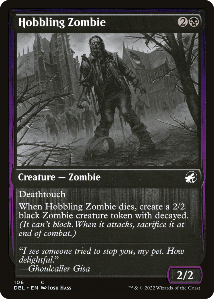 Hobbling Zombie (106) Foil - Innistrad: Double Feature