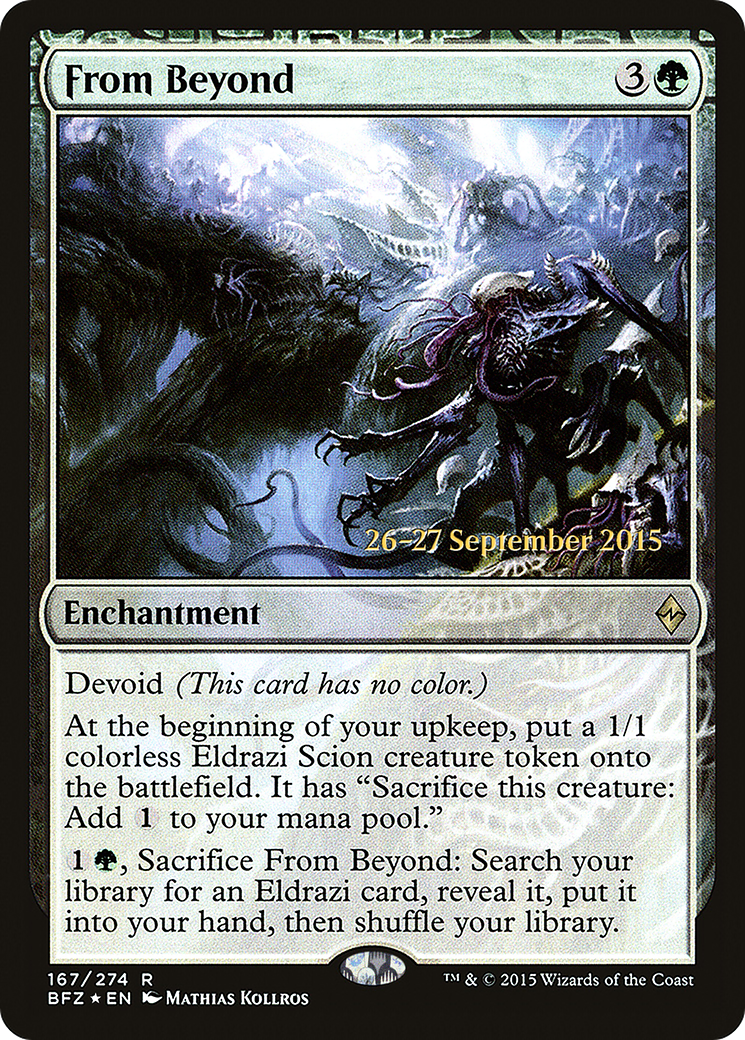 From Beyond (167s) Foil - Battle for Zendikar Promos