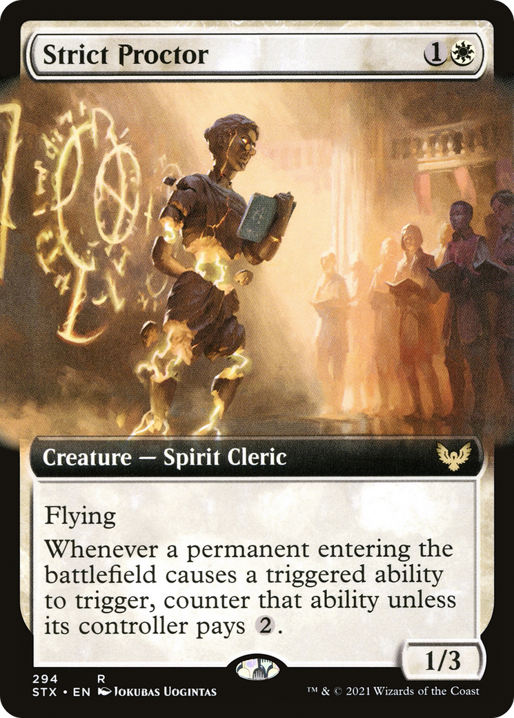 Strict Proctor (Extended Art) (294) Foil - Strixhaven: School of Mages