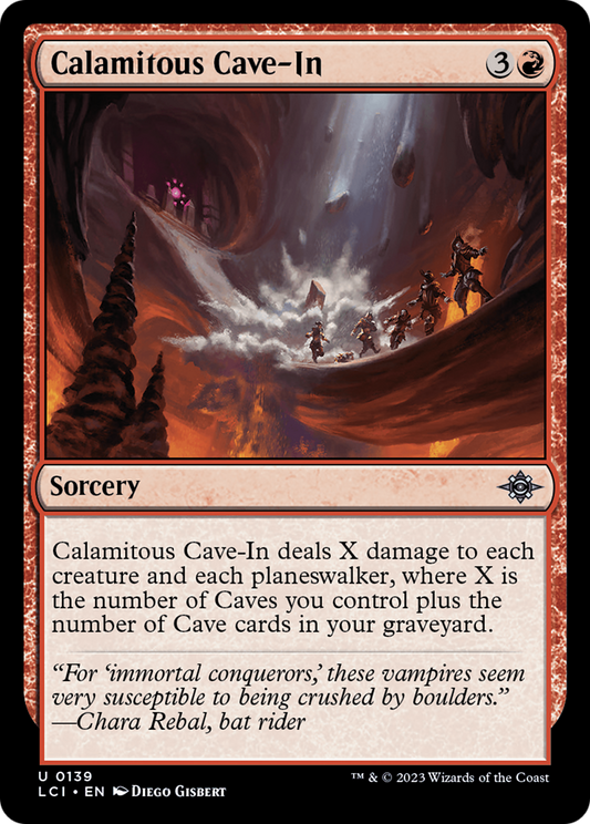 Calamitous Cave-In [The Lost Caverns of Ixalan] Foil