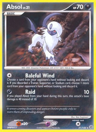 Absol (21/132) [Diamond & Pearl: Secret Wonders] | Silver Goblin