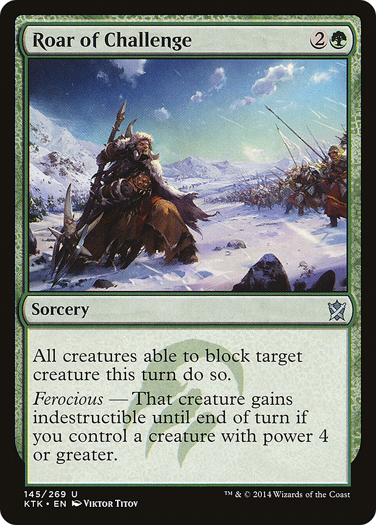 Roar of Challenge (145) Foil - Khans of Tarkir
