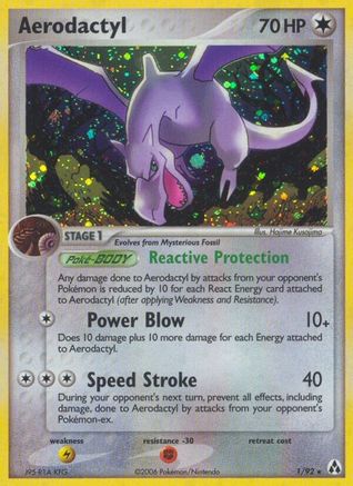 Aerodactyl (1/92) (Stamped) [EX: Legend Maker] | Silver Goblin