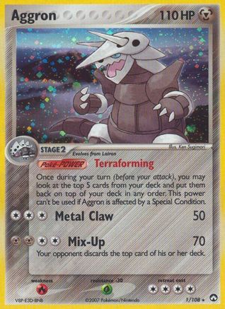 Aggron (1) Holofoil - Power Keepers