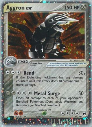 Aggron ex (95) Holofoil - Sandstorm