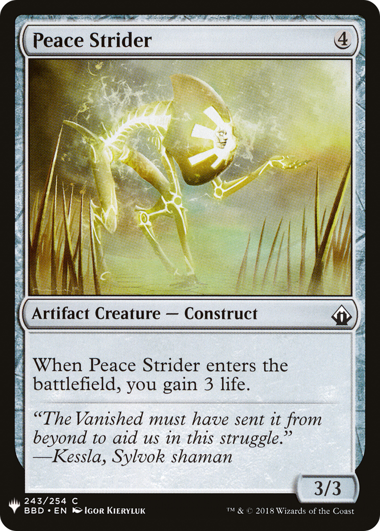 Peace Strider (243) - The List