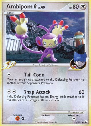 Ambipom G (56/111) [Platinum: Rising Rivals] Reverse Holofoil